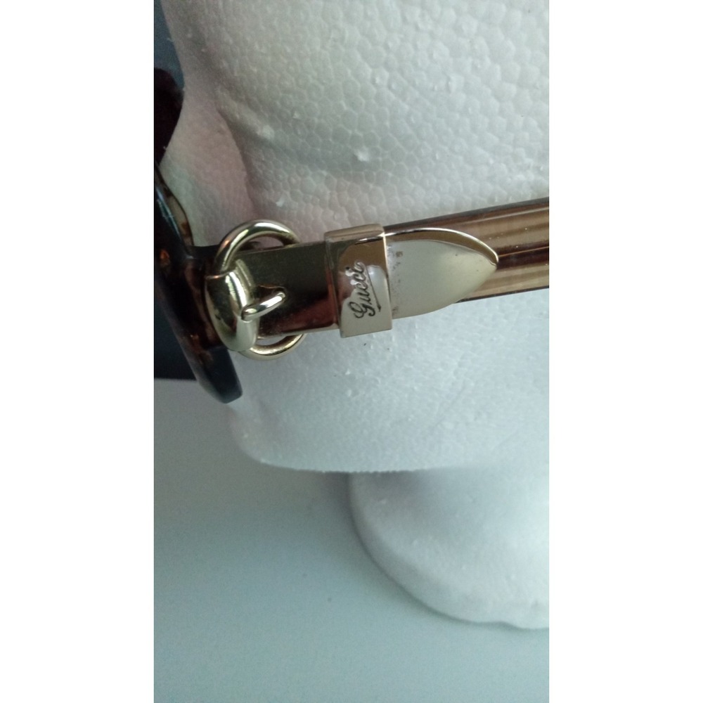 Gucci Sunglasses Brown Oval Frames Designer Eyewear Fashion‎ Shades - Picture 4 of 16
